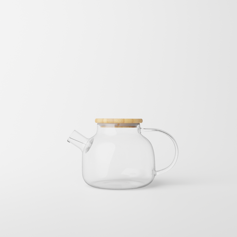 Tetera de cristal japonesa con filtro.