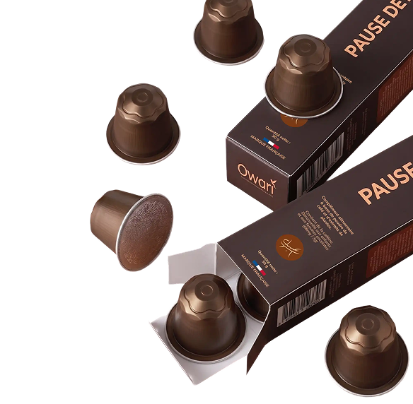 Capsules et boîtes Coffee Detox Owari